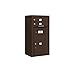 Salsbury Industries 3809S-02ZFP 4C Surface Mounted Horizontal Mailbox, Bronze