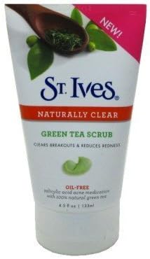 Blemish Control Green Tea Scrub by St. Ives, 4.5 Ounce (Pack of 3)
