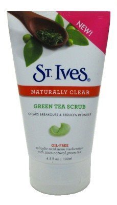 Blemish Control Green Tea Scrub by St. Ives, 4.5 Ounce (Pack of 3)
