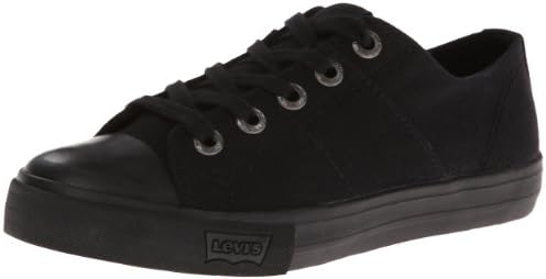 Levi's Stan Big Kids/Junior Black Mono Canvas Sneakers