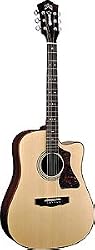 Guild GAD-40CE - Natural Mahogany Dreadnought Cutaway 6-String Acoustic Guitar w/ Fishamn Matrix & Deluxe Case