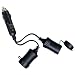 RoadPro RPPS-223 12-Volt 2 Outlet Platinum Series Fused Cigarette Lighter Adapter with Short Cord