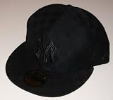 New York Yankees New Era Black Checkered Fitted Hat Cap (7 1/8)