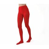 Nu Leg ® Soft and Opaque Tights - Red (Regular Adult Size)