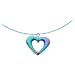 Hemalyke Rainbow Heart Choker Necklace