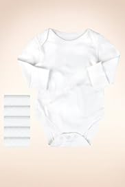 5 Pack Pure Cotton Skinkind™ Long Sleeve Bodysuits
