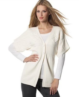 Click here to buy Style&co. Short-Sleeved Babydoll Cardigan Sweater by Style&co..