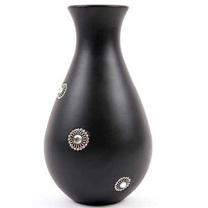 Childrens Toyshop  Outdoor Living : Wooden Urn Shaped Vase with Glass Beads
