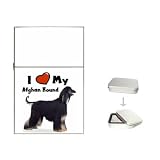 I Love My Afghan Hound Black Flip Top Lighter