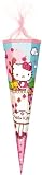 Produkt-Bild: Hello Kitty Schult&uuml;te Zuckert&uuml;te kaschierter Lackkarton 6 eckig Organza / Textilborte (T&uuml;ll), 85cm - FRIP -Versand&reg;