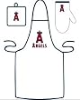 Los Angeles Angels of Anaheim Grilling Apron Set - Baseball Sports Merchandise
