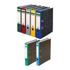 20 ST Elba 10 407 F BL Ordner rado Wolkenmarmor R�ckenbreite 80 mm Farbe blau