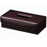 TissueBox レザーティッシュケース 合皮製ティッシュボックス 57-00DBR ダークブラウン