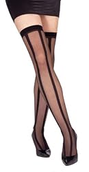 Wide Striped Thigh Highs - Adult Std.