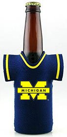 Michigan Wolverines Bottle Jersey Koozie