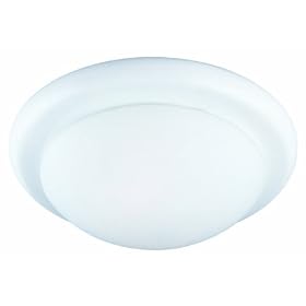 Design House 503250 2-Light Ceiling Mount Twist Off 4.5-Inch by 14-Inch, White