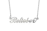 Stainless Steel BELIEBER Chain Necklace 60cm Length