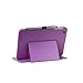 i-UniK HP 8 Model 1401US Tablet Slim Folio Protection Case Bonus Stylus Pen (Purple)