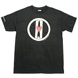 LOVE AND ROCKETS - Logo Discharge - Black T-shirt