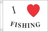 Taylor Made Products I Love Fishing Boat Flag (12" x 18")