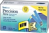 Medisense   Abbot Labs ME9987701 Precision Xtra End Fill Test Strips   Box of 100