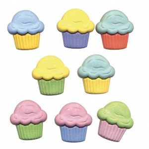 12 PACK BUTTON THEME PACKS CUPCAKES Papercraft, 
