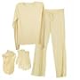 Ecoland Women's Organic Cotton Pamper Yourself Pajama Holiday Gift Set - White S
