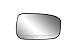Passenger Side Non-heated Mirror Glass w/backing plate, Honda Accord Seda, 4 1/2