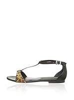 Buffalo Sandalias planas 098X-011 (Negro)