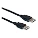 SANOXY USB Type A Male / Type A Male Cable, 2.0 Version, Black, 6 ft