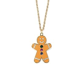 Gingerbread Man Necklace