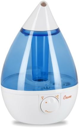 Crane Drop Shape Ultrasonic Cool Mist Humidifier with 2.3 Gallon output per day