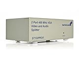 StarTech.com ST122PROA 2 Port High Resolution VGA Video Splitter with Audio - 400 MHz
