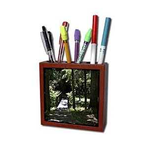 WhiteOak Photography Nature Scenes - Gainesville Georgia Park - Tile Pen Holders-5 inch tile pen holder