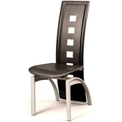 Walker Edison Furniture CHA36BL Dining Tuxedo Chair - Black (set of 4)