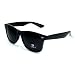 Wayfarer Style Sunglasses Dark Lens Black Frame
