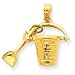 14k Cape Cod Bucket with Shovel Pendant 14k Cape Cod Bucket with Shovel Pendant
