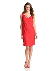 V-neck Spring Linen  Dress