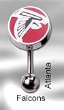 NFL Reverse Top Down Belly Button Ring - Atlanta