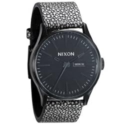 Nixon Sentry Leather Watch - Men's