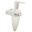Metasoft Glass & Chrome Plated Liquid Soap Dispenser