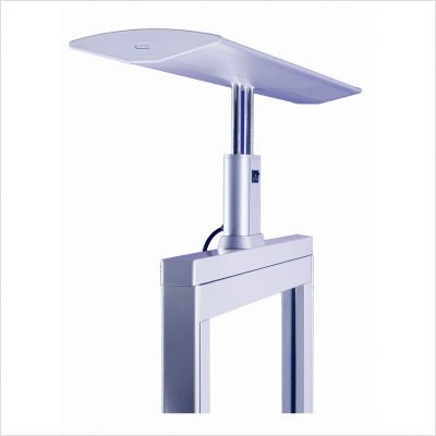 Glider Partition Lamp Finish: Aluminum Grey, Light Path: Indirect, Bulb Type: 4 x 39W Fluorescent