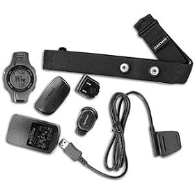 Garmin Forerunner 210 GPS-Enabled Sport Watch with Heart Rate Monitor and Foot Pod by 
