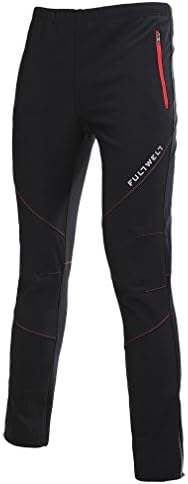 Fabilion Men's Bicycle Cycling Long Sleeves Sport Windproof Pants Black L