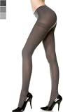 Two Tone Stretch Opaque Soft Tights - One size