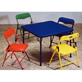 Children's Folding Table & Chairs Furniture Set