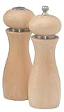 Review Chef Specialties  / Chef Specialties 06600 6.5 inch - 17cm Aspen - Natural Pepper Mill/Salt Shaker Set