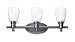 Tools & Hardware : Good Earth Lighting Danube Three Light Bathbar with Alabaster Glass Diffuser, Nickel #GL1433-NK-I