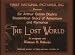 Search : The Lost World Starring Bessie Love, Lewis Stone, Wallace Beery and Arthur Conan Doyle