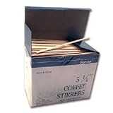 Square End Wooden Coffee Stirrer (04-0245)
